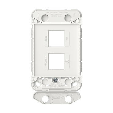 Clipsal Iconic, Switch Grid, 2 Gang, Horizontal/Vertical Mount