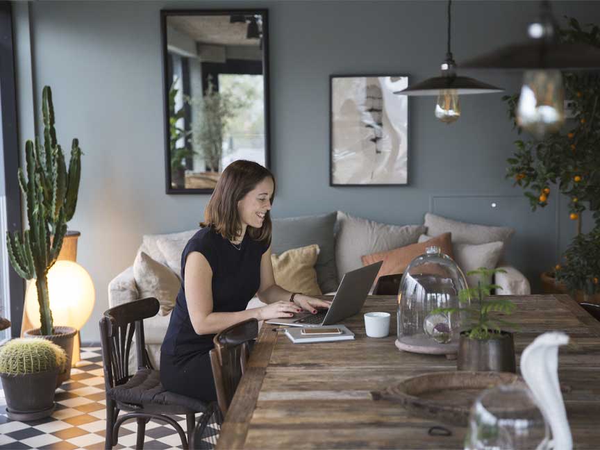 woman on laptop