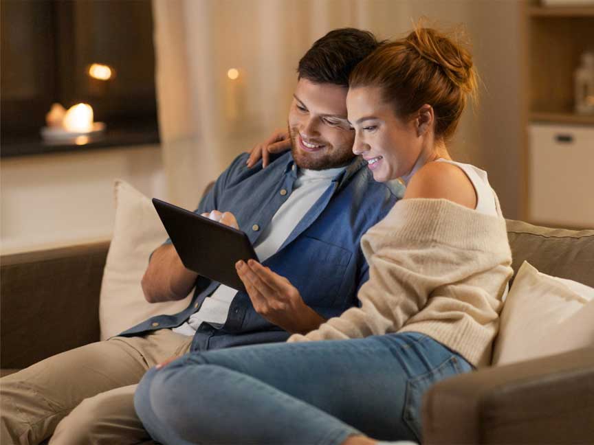 Couple on couch