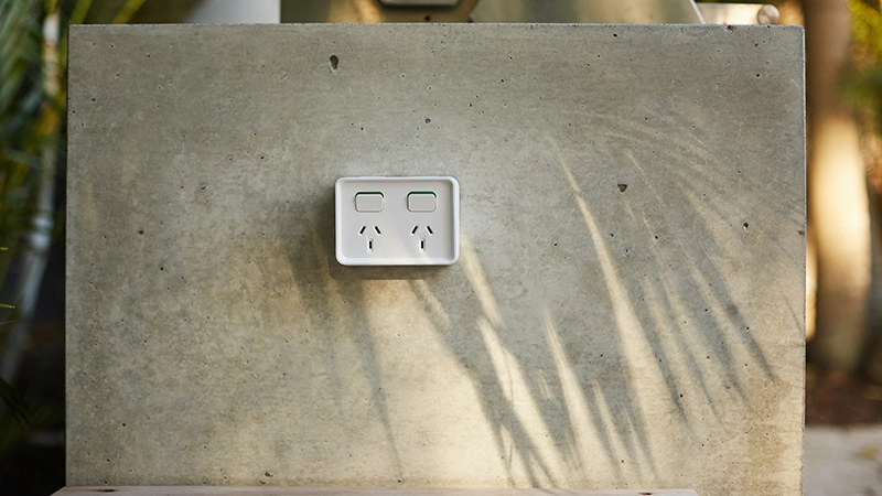 Switch mounted in a cemented chair