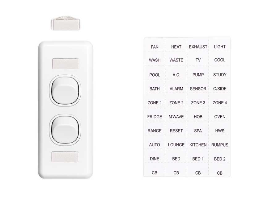 Label Sheet and Switch