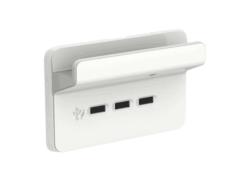 Clipsal Iconic Style USB charger handy shelf